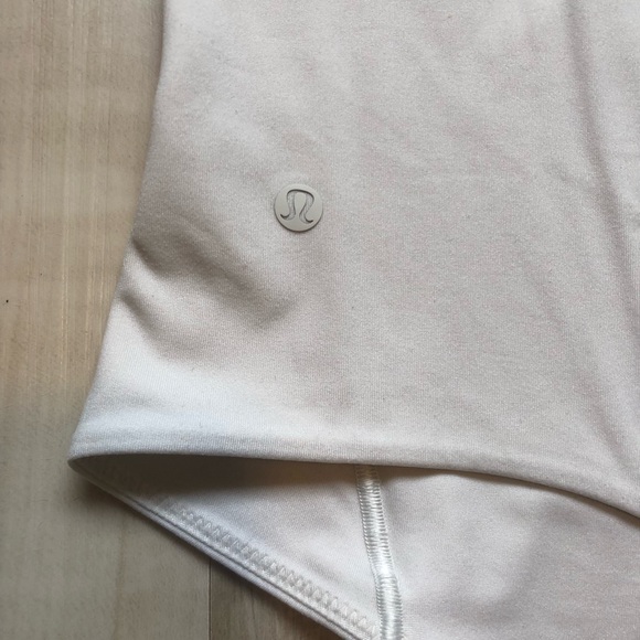 Lululemon Wundermost Ultra-Soft Nulu Square-Neck Sleeveless Body Suit Bone Color - Picture 8 of 9